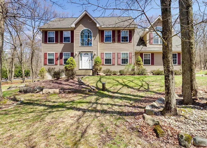 Spacious Poconos Home With Game Room, Deck And Hot Tub