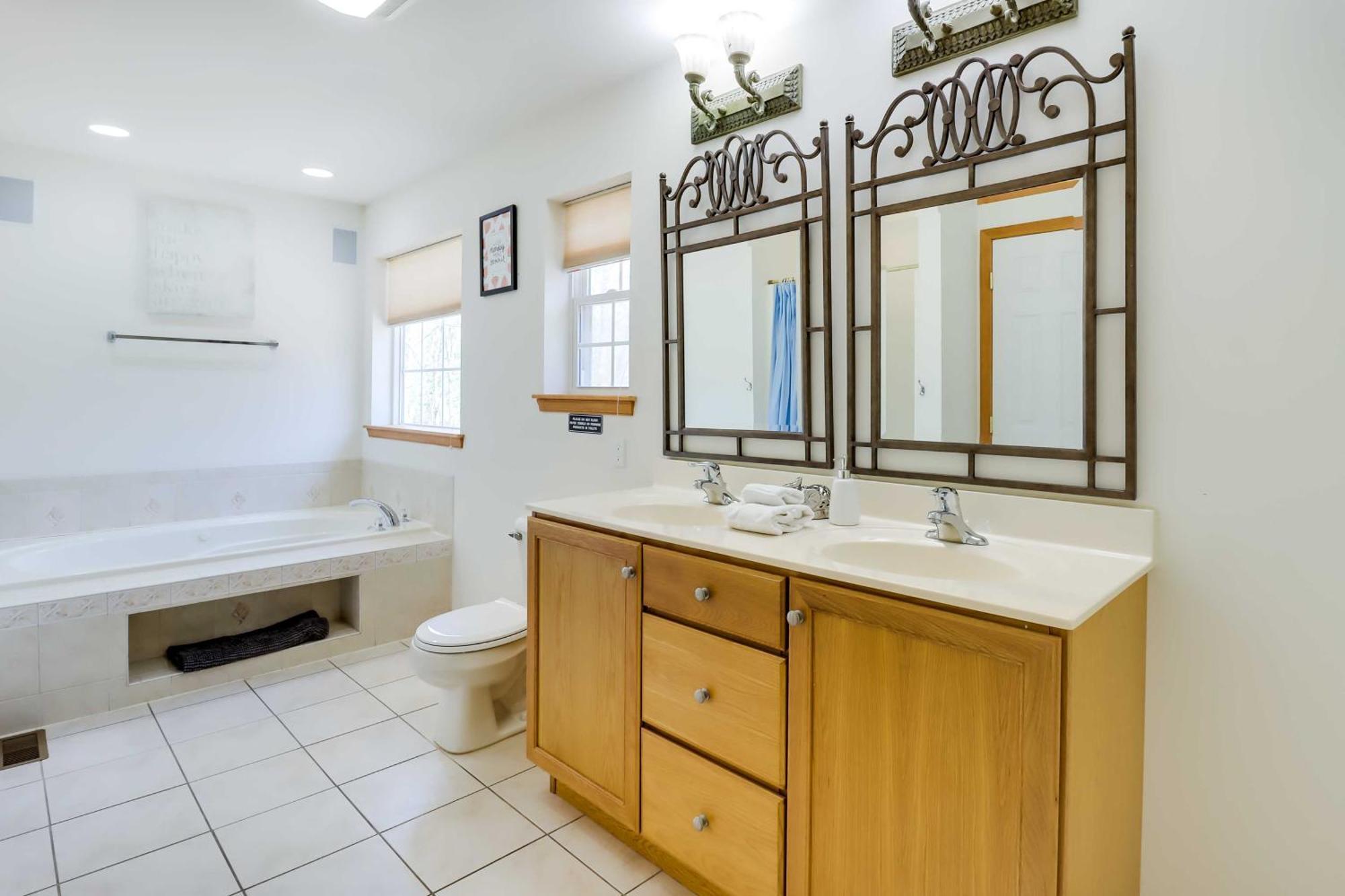 Spacious Poconos With Game Room, Deck And Hot Tub